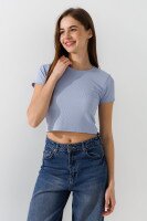 Топ однотонный женский 80677 L/XL Сиреневый  Фото №3