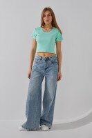 Топ однотонный женский 80677 S/M Мятный  Фото №0