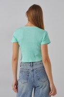 Топ однотонный женский 80677 S/M Мятный  Фото №3