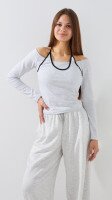 Купить Топ однотонный женский LAWA WTC02479 S Серый меланж Артикул: 2000999562556 Миниатюра фотографии № 1