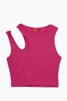 Топ однотонный женский LAWA CTM WTC02317 XL Малиновый  Фото №5