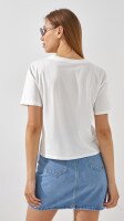 Топ з принтом жіночий 321 805   One Size Білий  Фото №3