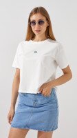 Топ з принтом жіночий 321 805   One Size Білий
