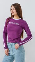 Купити Лонгслів жіночий Sunlite Atelier LAWA P-WB02407 XS Сливовий Артикул: 2000999564185 Фото мініатюра № 3