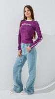 Купити Лонгслів жіночий Sunlite Atelier LAWA P-WB02407 XS Сливовий Артикул: 2000999564185 Фото мініатюра № 4
