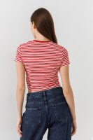 Топ с узором женский 2402-1 S/M Розовый  Фото №1