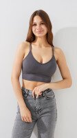 Купить Топ женский CY9606 One Size Серый Артикул: 2000999517006 Миниатюра фотографии № 2