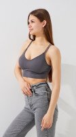 Купить Топ женский CY9606 One Size Серый Артикул: 2000999517006 Миниатюра фотографии № 3