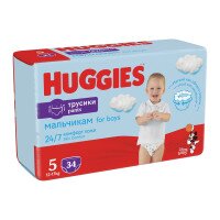 Трусики-подгузники Huggies Pants 5 Jumbo 5(12-17)34 2558161 12-17 кг для мальчиков 34 шт. (5029053564289)  Фото №0