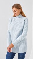 Купити Туніка однотонна жіноча 06 One Size Блакитний Артикул: 2000999290183 Фото мініатюра № 1