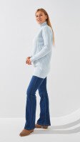 Купити Туніка однотонна жіноча 06 One Size Блакитний Артикул: 2000999290183 Фото мініатюра № 3