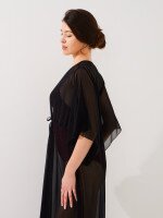 Купить Туника пляжная однотонная женская GENUA 6713 36 Черный Артикул: 2000999461934 Миниатюра фотографии № 4
