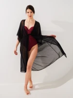 Купить Туника пляжная однотонная женская GENUA 6713 48 Черный Артикул: 2000999461996 Миниатюра фотографии № 1