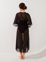 Купить Туника пляжная однотонная женская GENUA 6713 36 Черный Артикул: 2000999461934 Миниатюра фотографии № 3