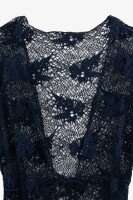 Туника пляжная однотонная женская On me 17015 56 Темно-синий  Фото №0