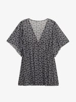Купить Туника пляжная с узором женская GENUA 6718-2 46 Черно-белый Артикул: 2000999461088 Миниатюра фотографии № 3