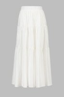 Юбка однотонная женская 3301 One Size Белый  Фото №4
