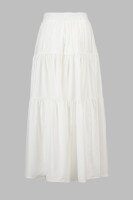 Юбка однотонная женская 3301 One Size Белый  Фото №5