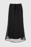 Юбка однотонная женская 609 L Черный (2000990509970S)  Фото №4
