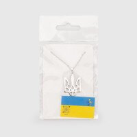 Прикраса Кулон на ланцюжку Герб срібло Різнокольоровий (2000990231437А)  Фото №0