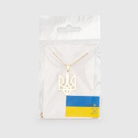 Украшение Кулон на цепочке Герб золото Разноцветный (2000990231420А)  Фото №1