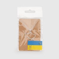 Прикраса Кулон на ланцюжку Мапа Різнокольоровий (2000990231444А)  Фото №1