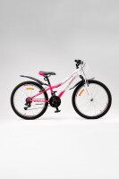Велосипед SPELLI PRINCESS V-brake 24&quot; Біло-рожевий  Фото №0