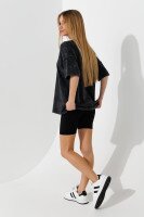 Велотреки однотонные для девочки 9249 152 см Черный  Фото №1