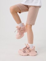 Велотреки однотонні для дівчинки First Kids 0001 110 см Кавовий (2000990441560S)  Фото №1