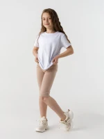 Велотреки однотонные для девочки First Kids 0002 140 см Кофейный (2000990441614S)  Фото №1