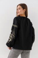 Купить Вышиванка рубашка женская LAWA E-WB02319 XS Черный Артикул: 2000990988416 Миниатюра фотографии № 5