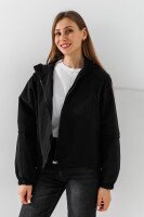 Ветровка однотонная женская 6652 One Size Черный