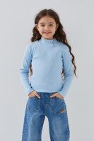 Водолазка однотонна дитяча Deniz 101 116 см Блакитний  Фото №5