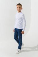 Купити Водолазка однотонна дитяча Deniz 102 146 см Білий Артикул: 2000990885388 Фото мініатюра № 4