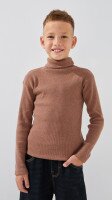 Водолазка однотонна дитяча Happy Kids 912 134 см Капучино