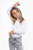 Водолазка однотонная Happy Kids 58 110 см Белый (2000989741589W)  Фото №2