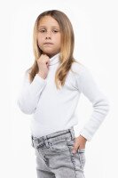 Водолазка однотонная Happy Kids 58 110 см Белый (2000989741589W)  Фото №1