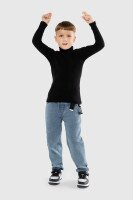 Водолазка однотонная Happy Kids 58 110 см Черный (2000989741541W)  Фото №6
