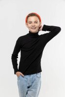 Водолазка однотонна Happy Kids 912 146 см Чорний (2000989741947W)  Фото №6