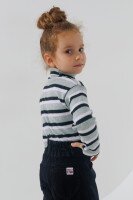 Водолазка с узором детская Happy Kids 4480 128 см Оливковый (2000989897095W)  Фото №1