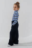 Водолазка с узором детская Happy Kids 4480 110 см Темно-синий (2000989896548W)  Фото №1