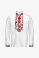 Вышиванка мужская Полковник S Бело-красный  Фото №6