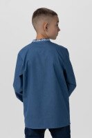 Вишиванка КОЗАЧЕК КОЗАК 92 Джинсовый (2000990029799D)(SC)  Фото №2