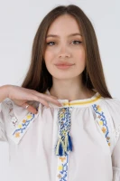 Вишиванка сорочка з принтом жіноча Es-Q 5544 S Білий (2000990591128A)  Фото №0