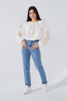 Вишиванка сорочка жіноча LAWA E-WB02319 XL Молочний  Фото №3