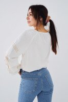 Вишиванка сорочка жіноча LAWA E-WB02319 XL Молочний  Фото №2