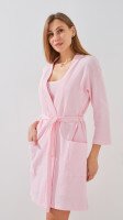 Купить Халат женский Barwa 0317 S Розовый Артикул: 2000999528606 Миниатюра фотографии № 3