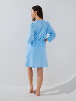 Купить Халат женский Nicoletta 83685 S Голубой Артикул: 2000999543746 Миниатюра фотографии № 4