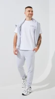 Купити Худі однотонний чоловічий GENUA G01223-0004 3XL Сірий Артикул: 2000999473463 Фото мініатюра № 4