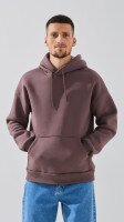 Купить Худи однотонный мужской LAWA MBC02308 S Серо-коричневый Артикул: 2888000028570 Миниатюра фотографии № 1